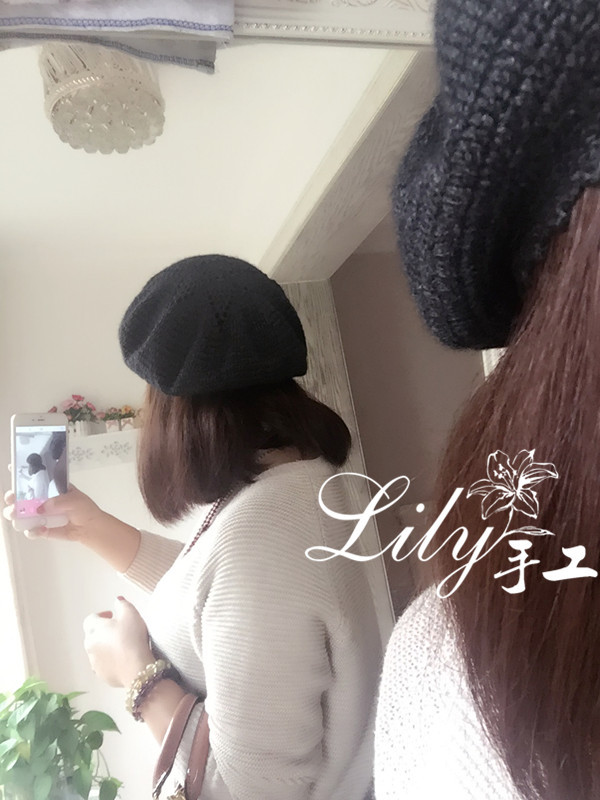 【Lily*手工】--小小畫家帽--尾線成就的一頂鉤針帽 - Lily - Lily的手工編織天地