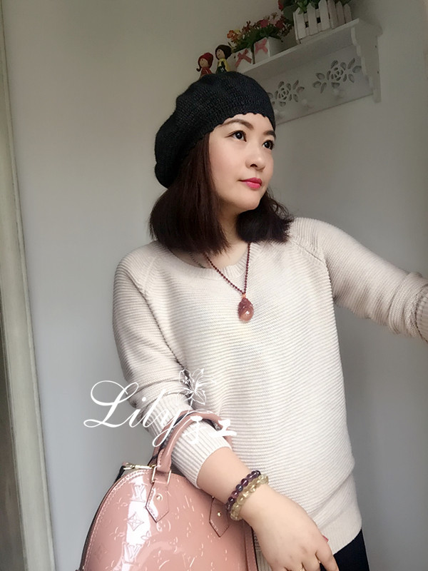 【Lily*手工】--小小畫家帽--尾線成就的一頂鉤針帽 - Lily - Lily的手工編織天地