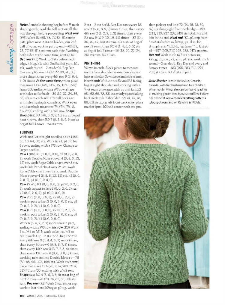 Interweave knits winter 2015 - 輕描淡寫(xiě) - 輕描淡寫(xiě)
