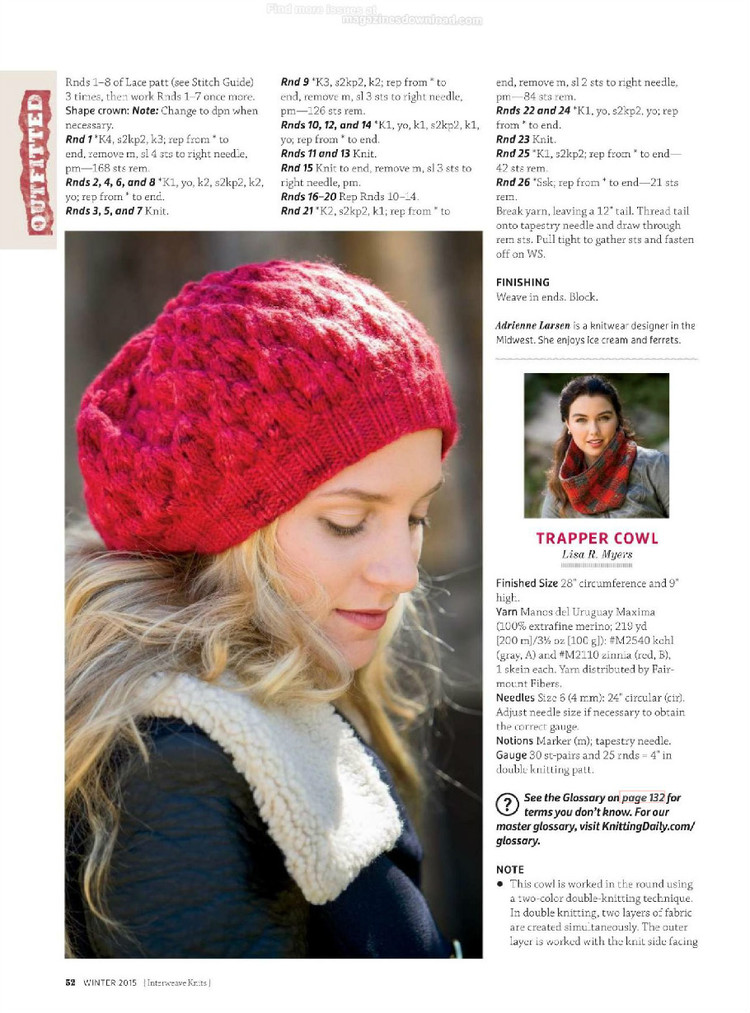 Interweave knits winter 2015 - 輕描淡寫(xiě) - 輕描淡寫(xiě)