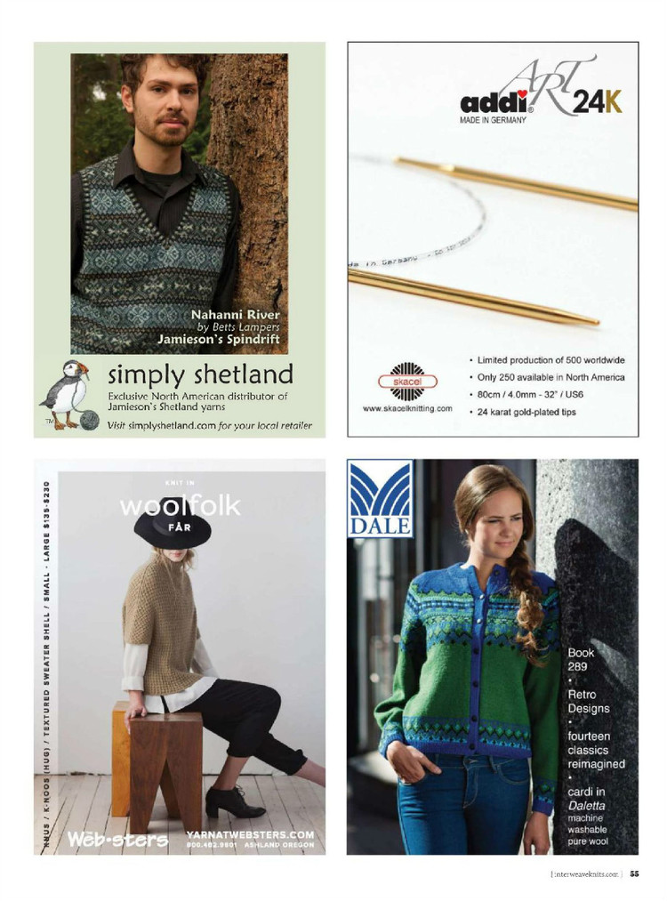 Interweave knits winter 2015 - 輕描淡寫(xiě) - 輕描淡寫(xiě)