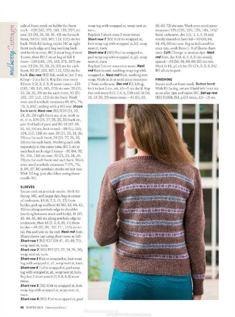 Interweave knits winter 2015 - 輕描淡寫(xiě) - 輕描淡寫(xiě)