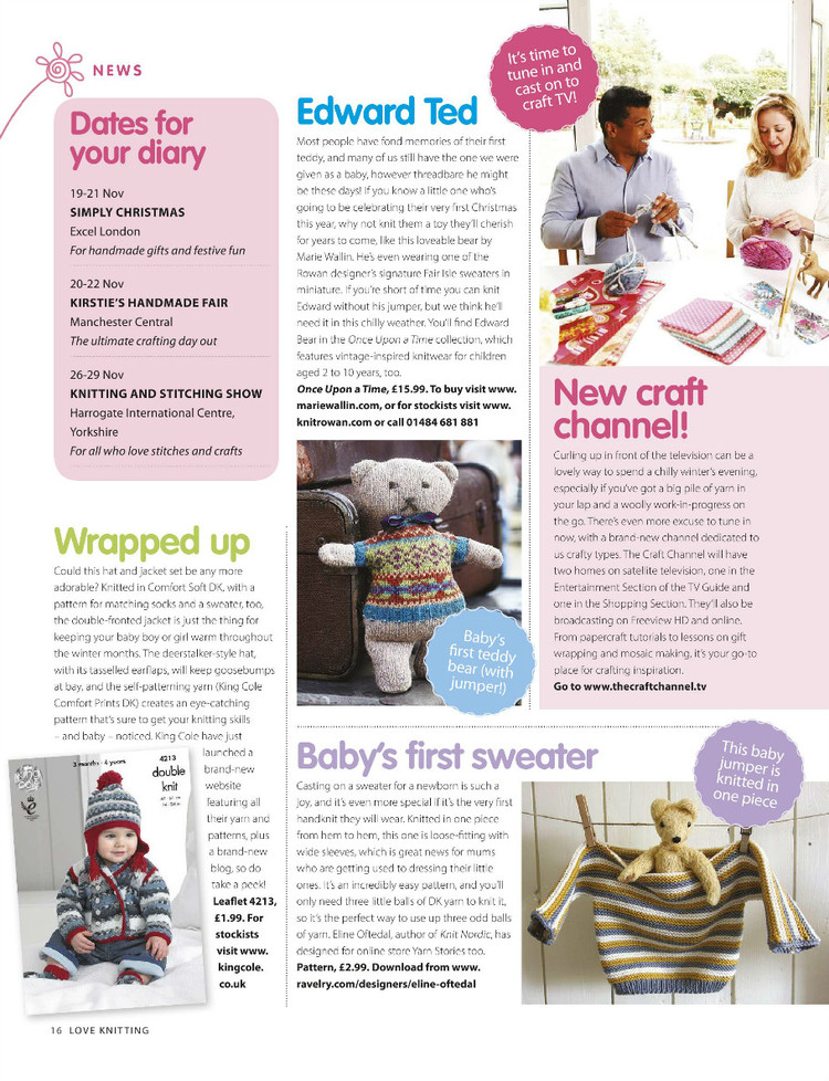 Love Knitting for Babies  December 2015 - 輕描淡寫(xiě) - 輕描淡寫(xiě)