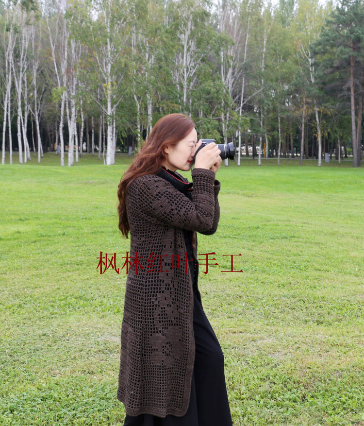 秋意濃（休閑長(zhǎng)款鉤衣）攝影：笨笨 - 楓林紅葉 -                 楓林紅葉