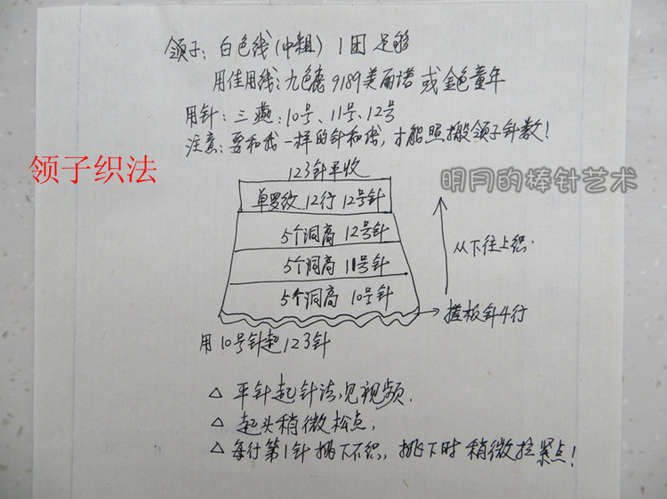 魚鱗花大翻領(lǐng)（甜美范兒）有視頻 - 明月的棒針?biāo)囆g(shù) - 明月的棒針?biāo)囆g(shù)