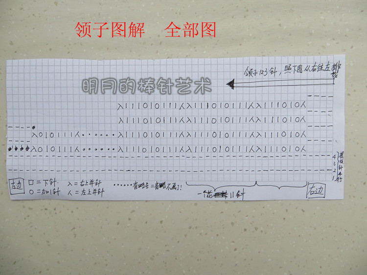 魚鱗花大翻領(lǐng)（甜美范兒）有視頻 - 明月的棒針?biāo)囆g(shù) - 明月的棒針?biāo)囆g(shù)