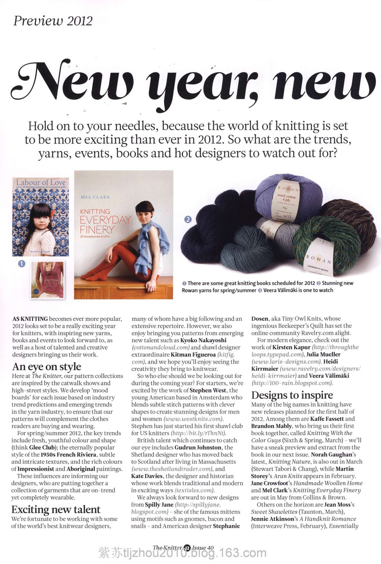 The Knitter NO 40 2012---鉤編新穎時(shí)尚女裝 - 紫蘇 - 紫蘇的博客