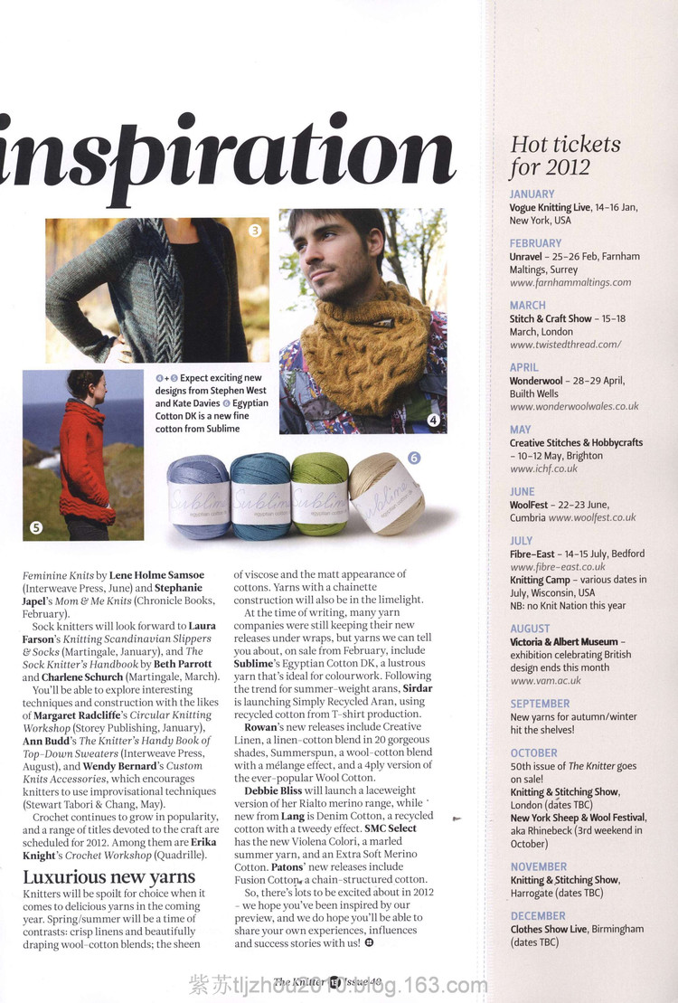 The Knitter NO 40 2012---鉤編新穎時(shí)尚女裝 - 紫蘇 - 紫蘇的博客