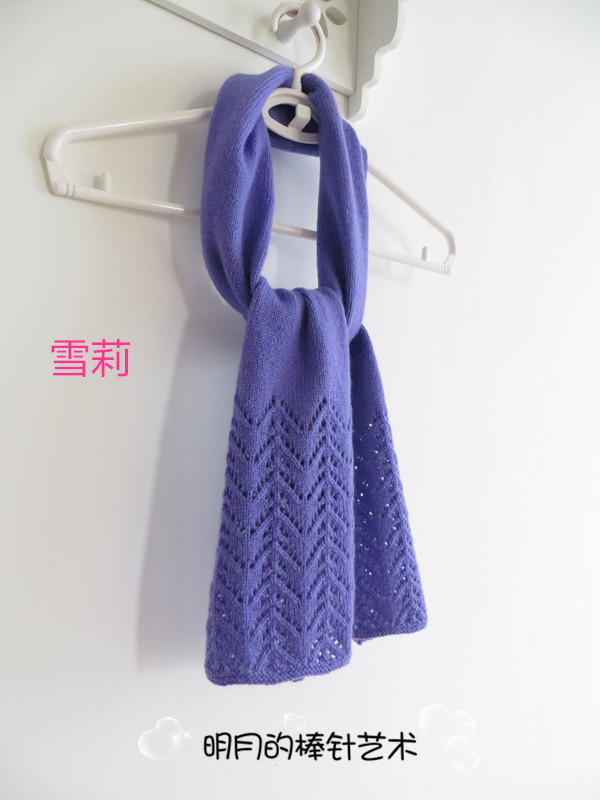 雪莉 冬之戀 2（羊絨圍巾 視頻） - 明月的棒針?biāo)囆g(shù) - 明月的棒針?biāo)囆g(shù)