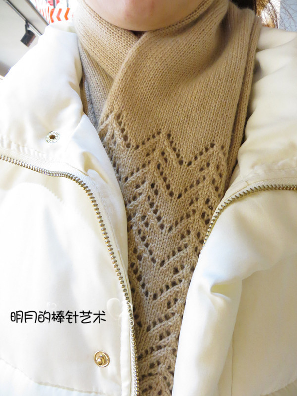 雪莉 冬之戀 2（羊絨圍巾 視頻） - 明月的棒針?biāo)囆g(shù) - 明月的棒針?biāo)囆g(shù)
