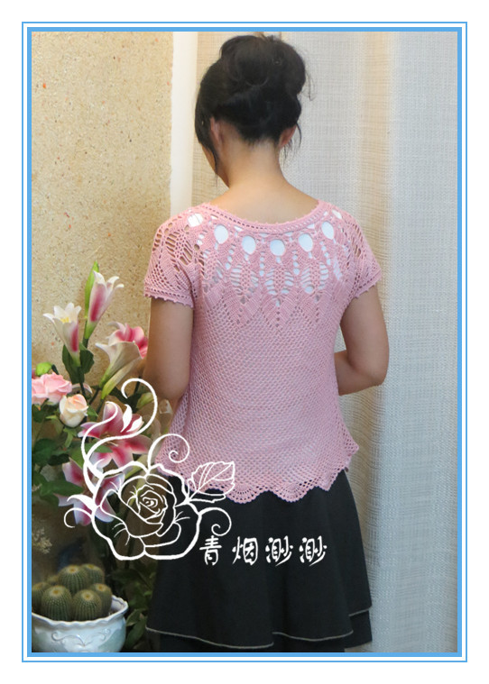 【青煙渺渺】蜜桃---從上往下鉤衣開(kāi)衫 - 青煙渺渺 - 青煙渺渺