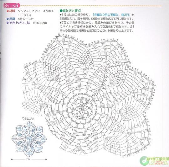 30厘米以內(nèi)桌布鉤織（1） - 木棉花 - 雨茫茫，霧茫茫，盼望花開(kāi)，花已落……