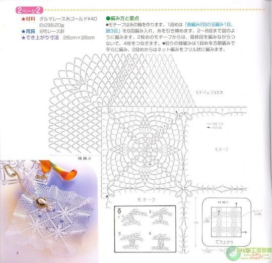 30厘米以內(nèi)桌布鉤織（1） - 木棉花 - 雨茫茫，霧茫茫，盼望花開(kāi)，花已落……