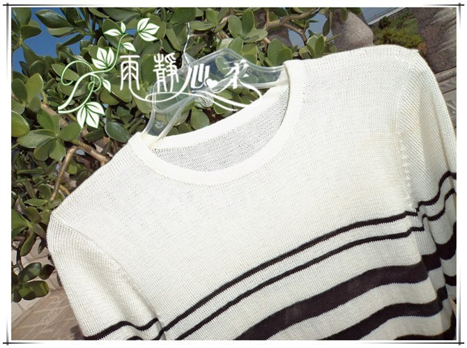 愛如?！獥l紋衫 - 雨靜心柔 - 午后茶吧