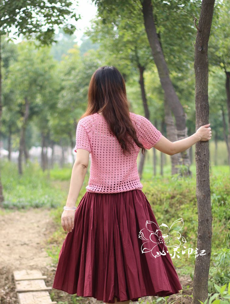 【心靈印記】吟風(fēng)——粉愛簡(jiǎn)款小上衣 - 心靈印記 - 指間紗