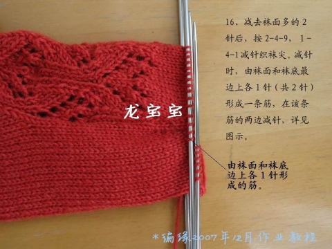 【轉(zhuǎn)載】[教程]第一次織襪子--龍寶寶 - 紅陽聚寶 - 紅陽聚寶 歡迎來訪