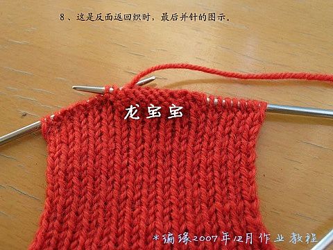 引用 [教程]第一次織襪子--龍寶寶 - 青荇 - 翠影婆娑