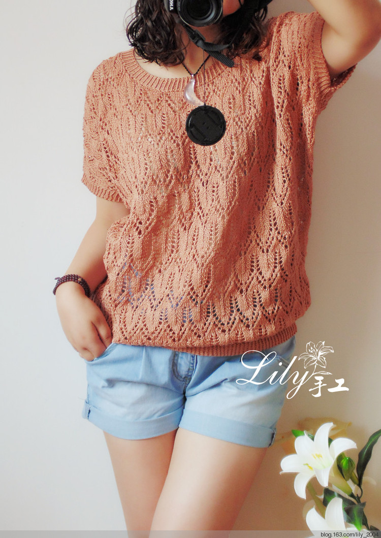 【Lily手工】--暗香--休閑版寬松蝙蝠袖 - Lily - Lily的手工編織天地
