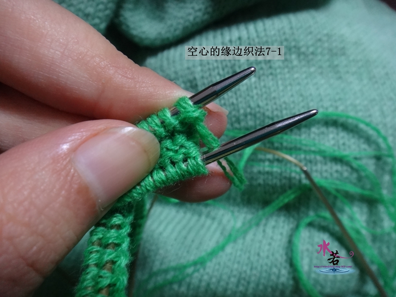 201539  煙花碧（羊絨圓領套頭衫） - 水若 - 滿溪流水香