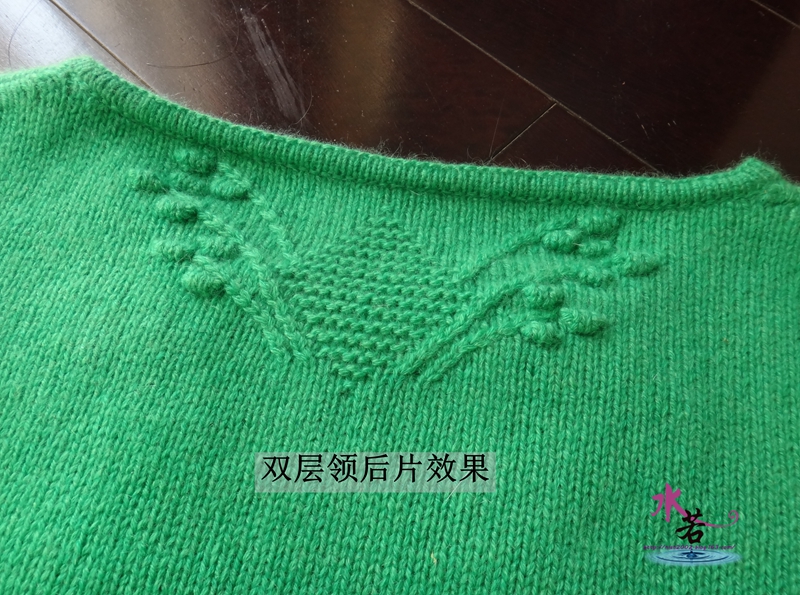 201539  煙花碧（羊絨圓領套頭衫） - 水若 - 滿溪流水香