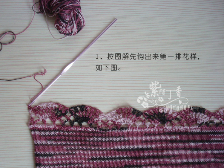 紫陌丁香鉤織結(jié)合作品－野薔薇 - 紫陌丁香 - 紫陌丁香手工坊