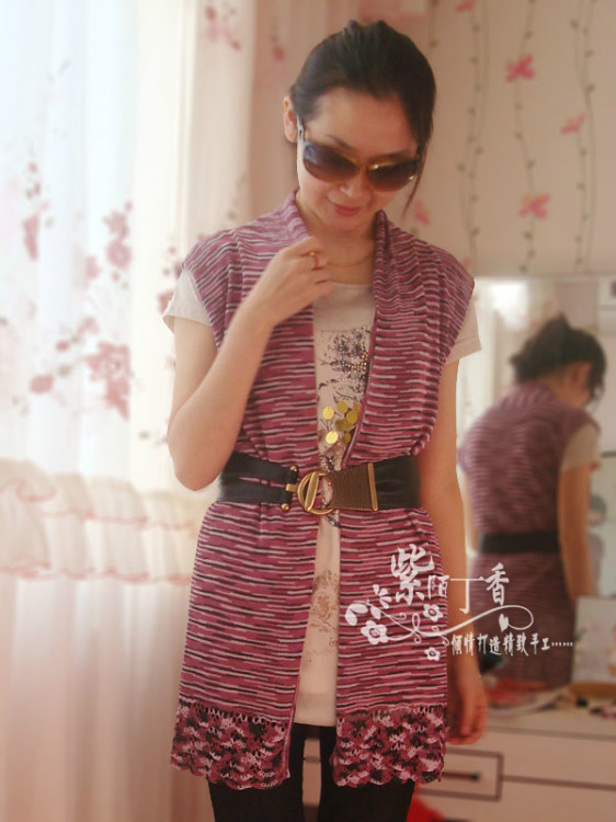 紫陌丁香鉤織結(jié)合作品－野薔薇 - 紫陌丁香 - 紫陌丁香手工坊