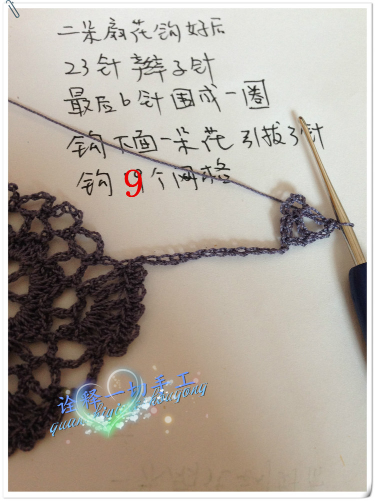 [詮釋手工]勿忘我----有詳細(xì)的一線連和單元花教程附上自畫的圖解和結(jié)構(gòu)圖 - 詮釋一切 - 詮釋一切的博客