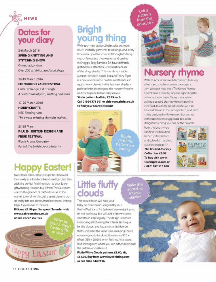 Love Knitting for Babies  March 2016 - 輕描淡寫(xiě) - 輕描淡寫(xiě)