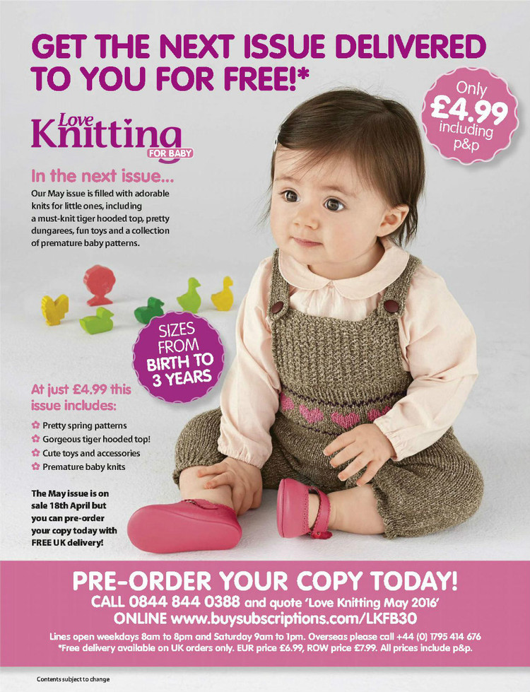Love Knitting for Babies  March 2016 - 輕描淡寫(xiě) - 輕描淡寫(xiě)