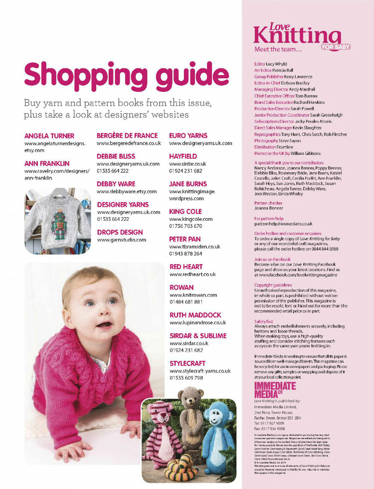 Love Knitting for Babies  March 2016 - 輕描淡寫(xiě) - 輕描淡寫(xiě)