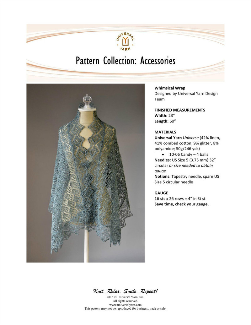 Whimsical Wrap by Universal Yarn - Daliute -