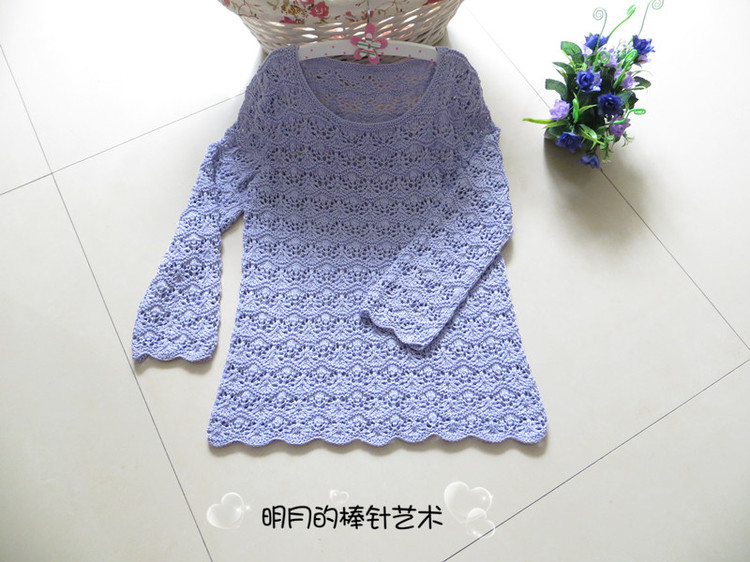 春秋長(zhǎng)袖蝶衣（真人秀+視頻） - 明月的棒針?biāo)囆g(shù) - 明月的棒針?biāo)囆g(shù)