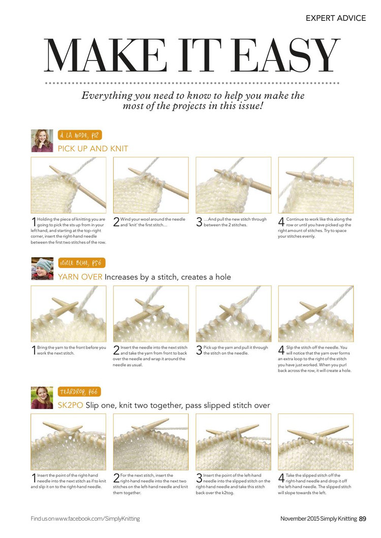 Simply Knitting  November 2015 - 輕描淡寫 - 輕描淡寫