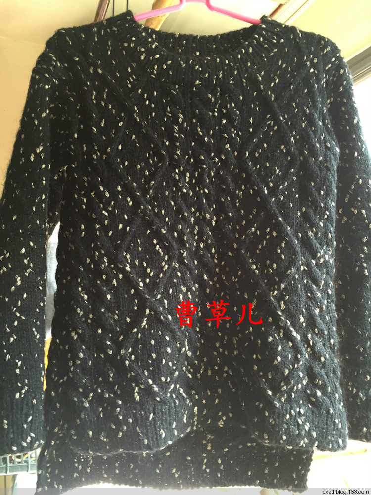 【曹草兒】---前短后長(zhǎng)棒針衣 - 曹草兒 - 曹草兒博客