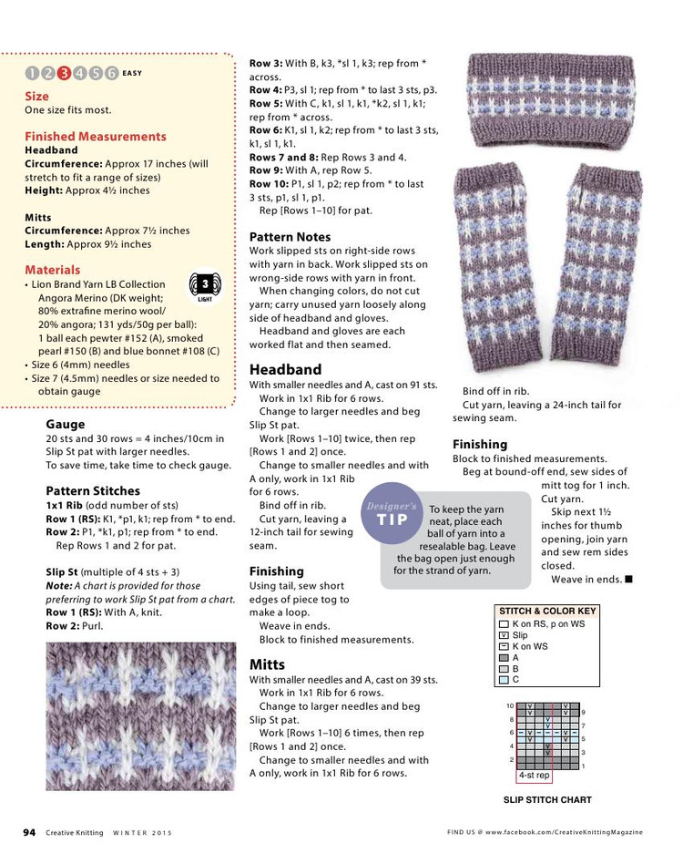 Creative Knitting Winter 2015 - 輕描淡寫 - 輕描淡寫