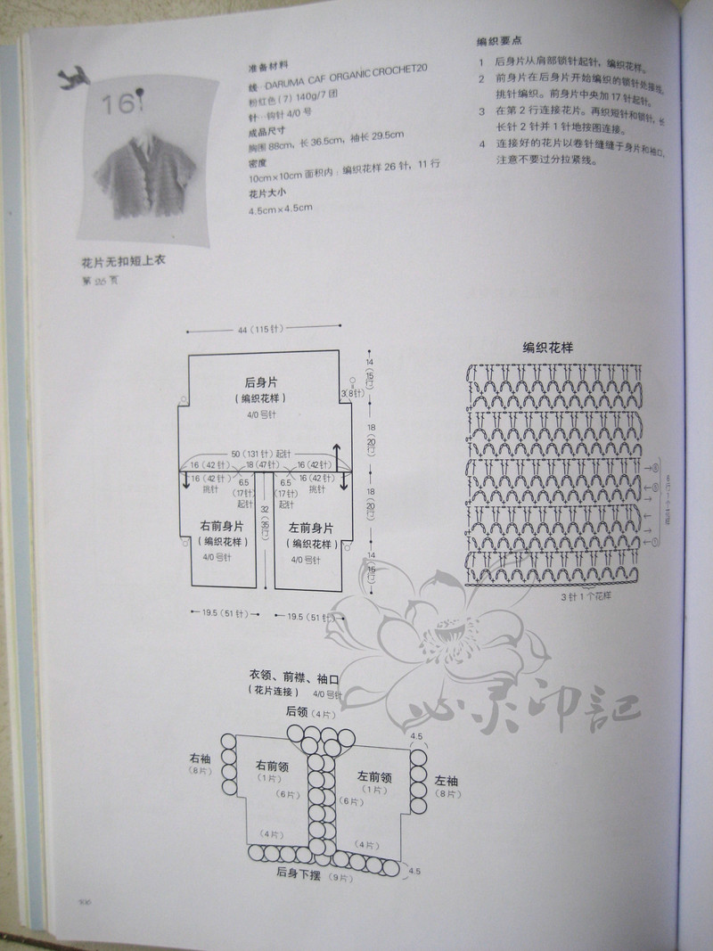 【心靈印記】弄月——淺粉愛花邊小披 - 心靈印記 - 指間紗