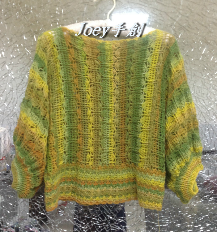 《joey 手創(chuàng)》橫鉤蝙蝠袖罩衫 - joey0624 - Joeyの手創(chuàng) (joey二博)