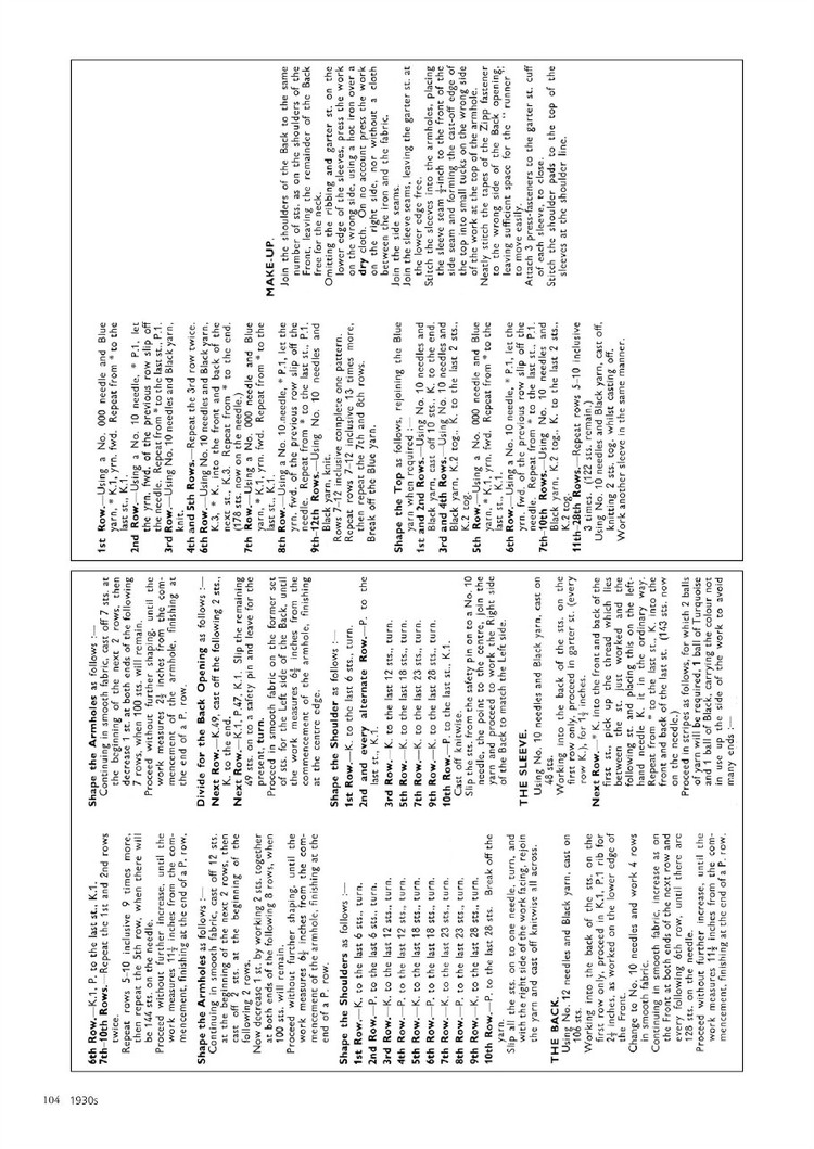 A Stitch in Time :Vintage Knitting Patterns 1930-1959, Vol.2 - 輕描淡寫 - 輕描淡寫