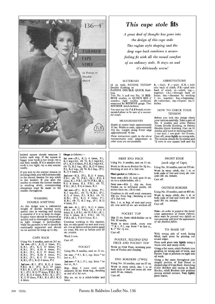 A Stitch in Time :Vintage Knitting Patterns 1930-1959, Vol.2 - 輕描淡寫 - 輕描淡寫