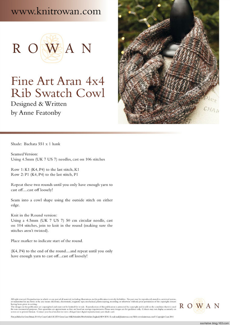 ROWAN風(fēng)圍脖，供NORO控參考 - 舒舒 - 舒舒編譯館