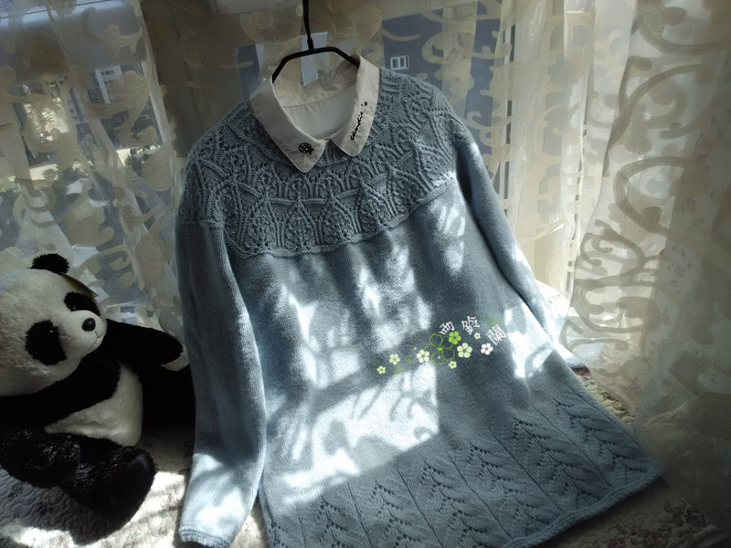 藍(lán)夢(mèng)------改版志田圓肩套衫 2015 05 - yulinglan - 雨鈴蘭の編織仦屋