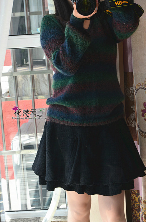 【花落無息】暗香 -- 淑女燈籠袖上衣（2015.25） - 花落無息 - 花落無息