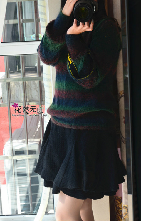 【花落無息】暗香 -- 淑女燈籠袖上衣（2015.25） - 花落無息 - 花落無息