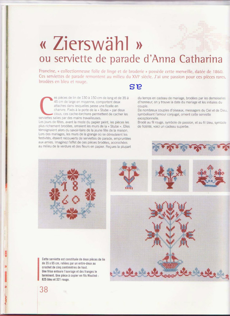 Broderies au point de croix et traditions en Alsace 2008 - 壹一 - 壹一的博客