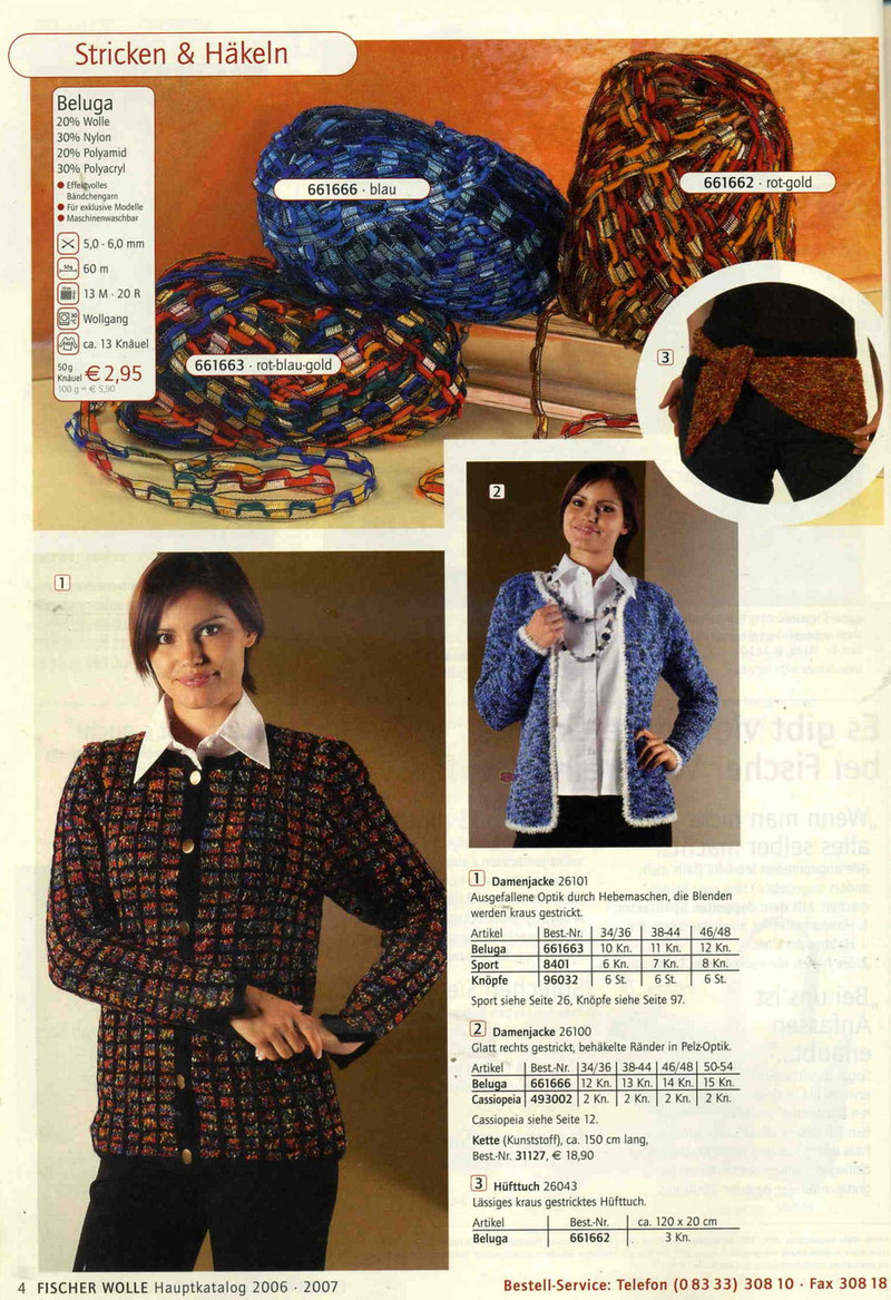 fischer wolle Anleitungsheft.2006/2007 - li98929 - 老妖兒的博客