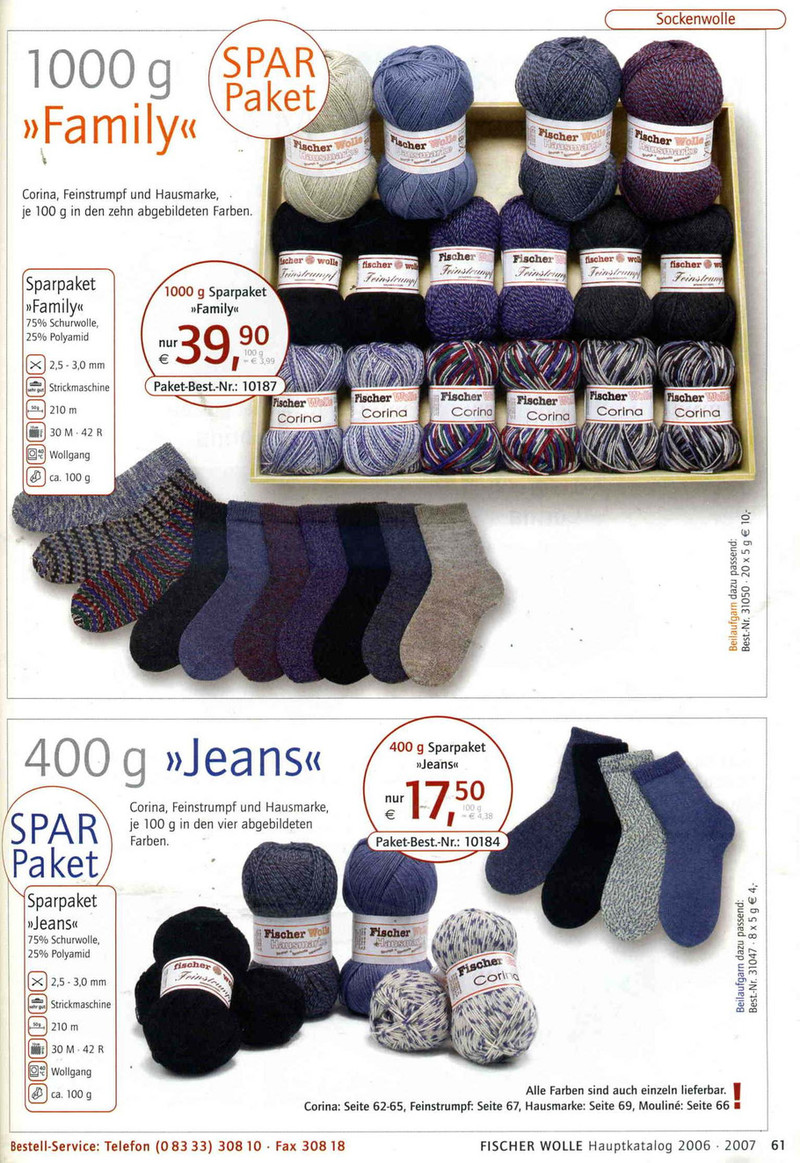 fischer wolle Anleitungsheft.2006/2007 - li98929 - 老妖兒的博客