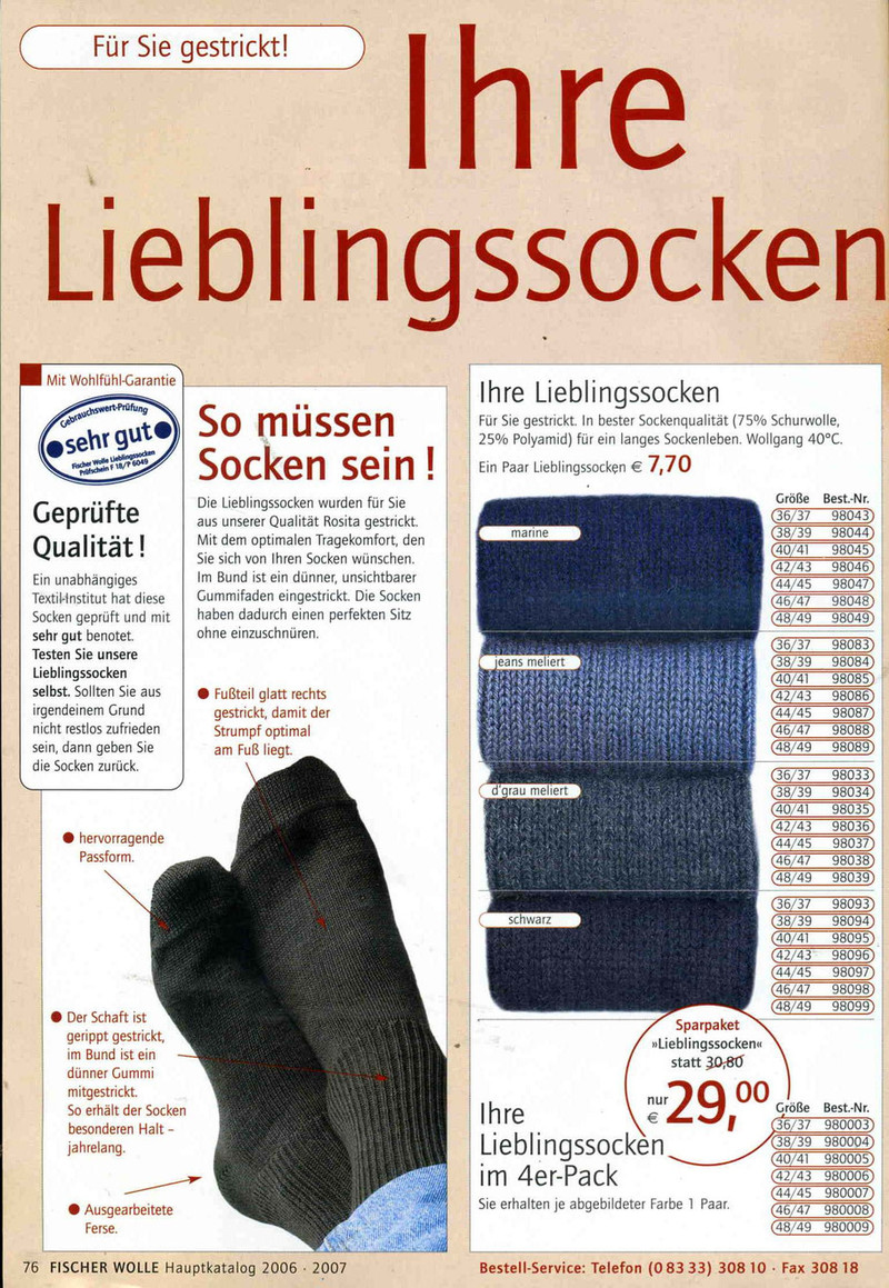 fischer wolle Anleitungsheft.2006/2007 - li98929 - 老妖兒的博客