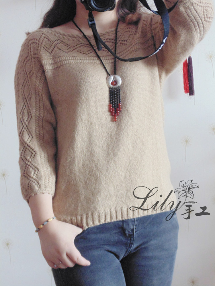 【Lily手工】--米蘭--鏈條小羊駝簡易套衫--指間紗群作業(yè)款 - Lily - Lily的手工編織天地