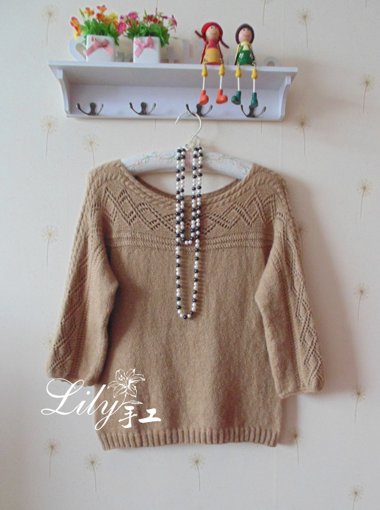 【Lily手工】--米蘭--鏈條小羊駝簡易套衫--指間紗群作業(yè)款 - Lily - Lily的手工編織天地
