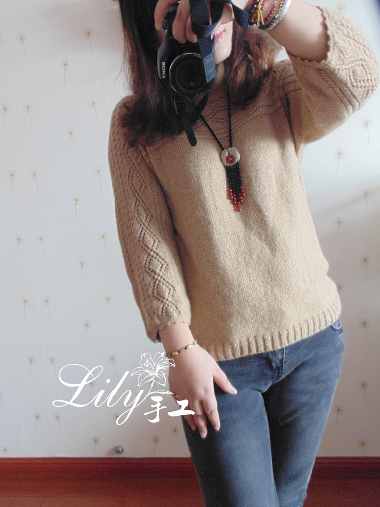 【Lily手工】--米蘭--鏈條小羊駝簡易套衫--指間紗群作業(yè)款 - Lily - Lily的手工編織天地